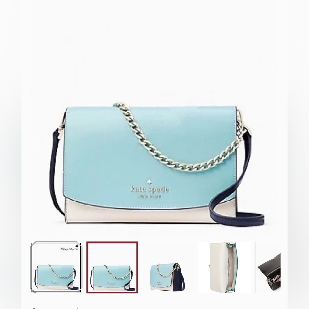 Kate Spade Convertible Cross Body Bag Blue.